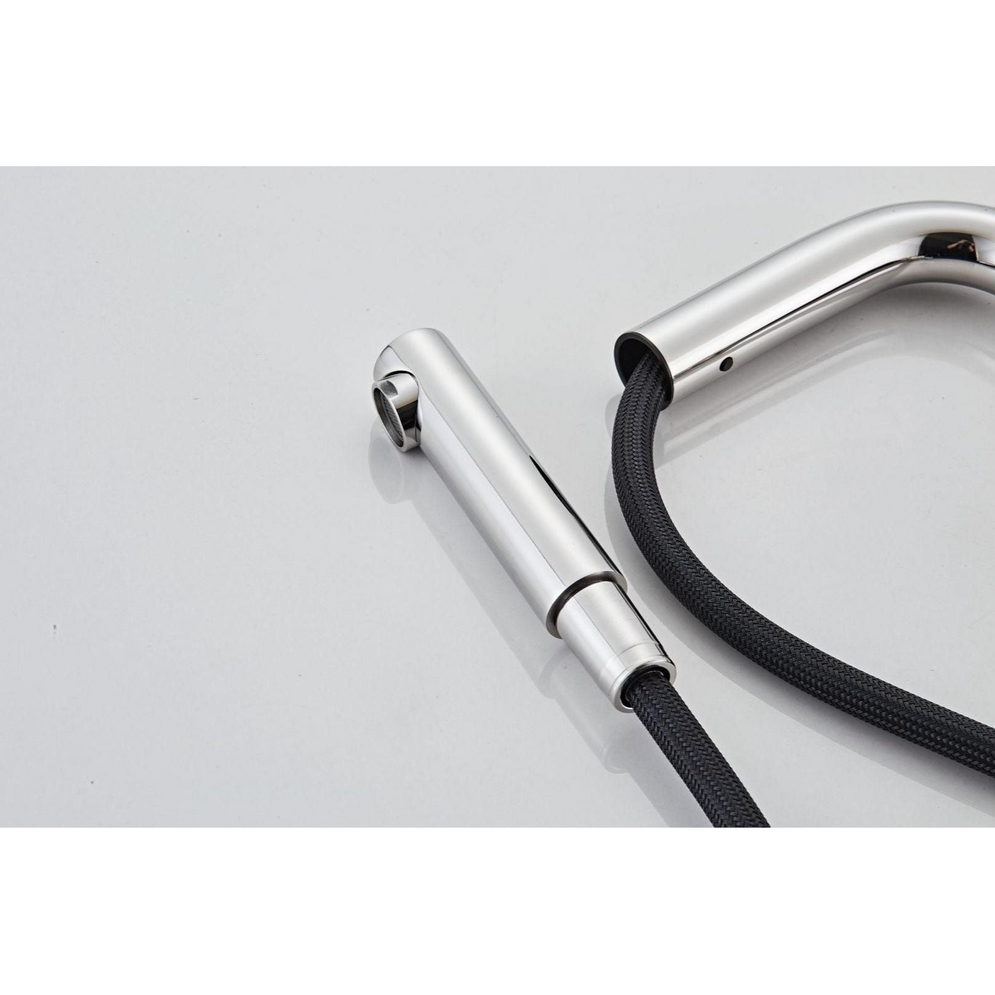 Kitchen tap with pull-out - Polished (chrome)