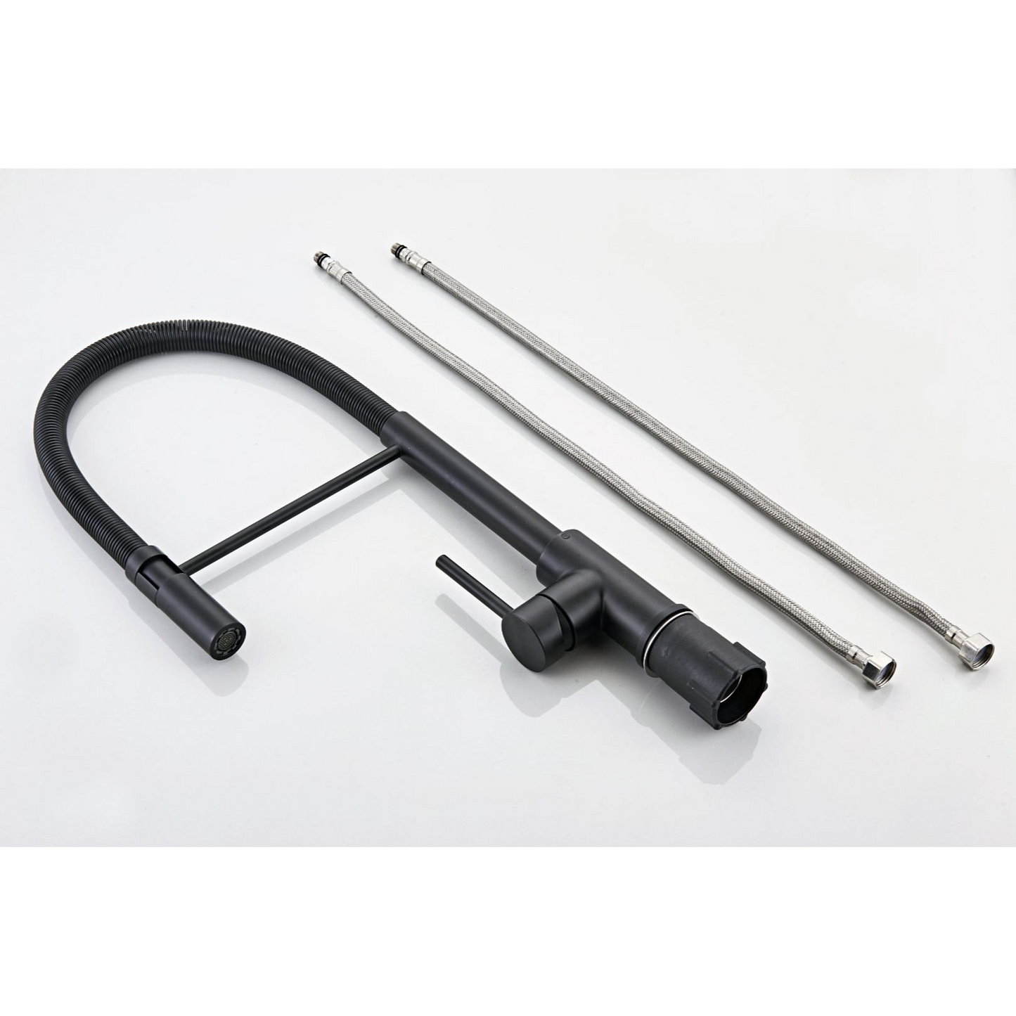 Kitchen faucet w/movable faucet - Matt Black