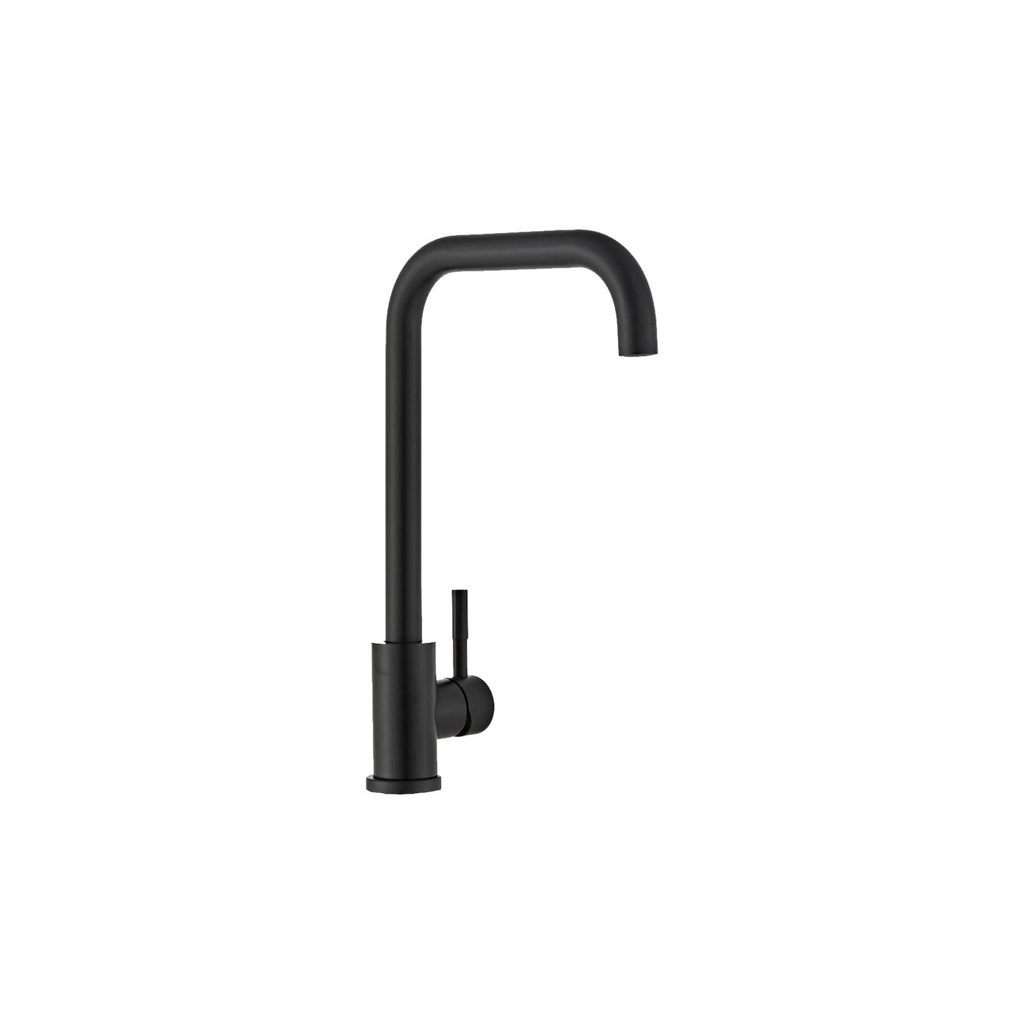 Kitchen faucet w/angled spout - Black