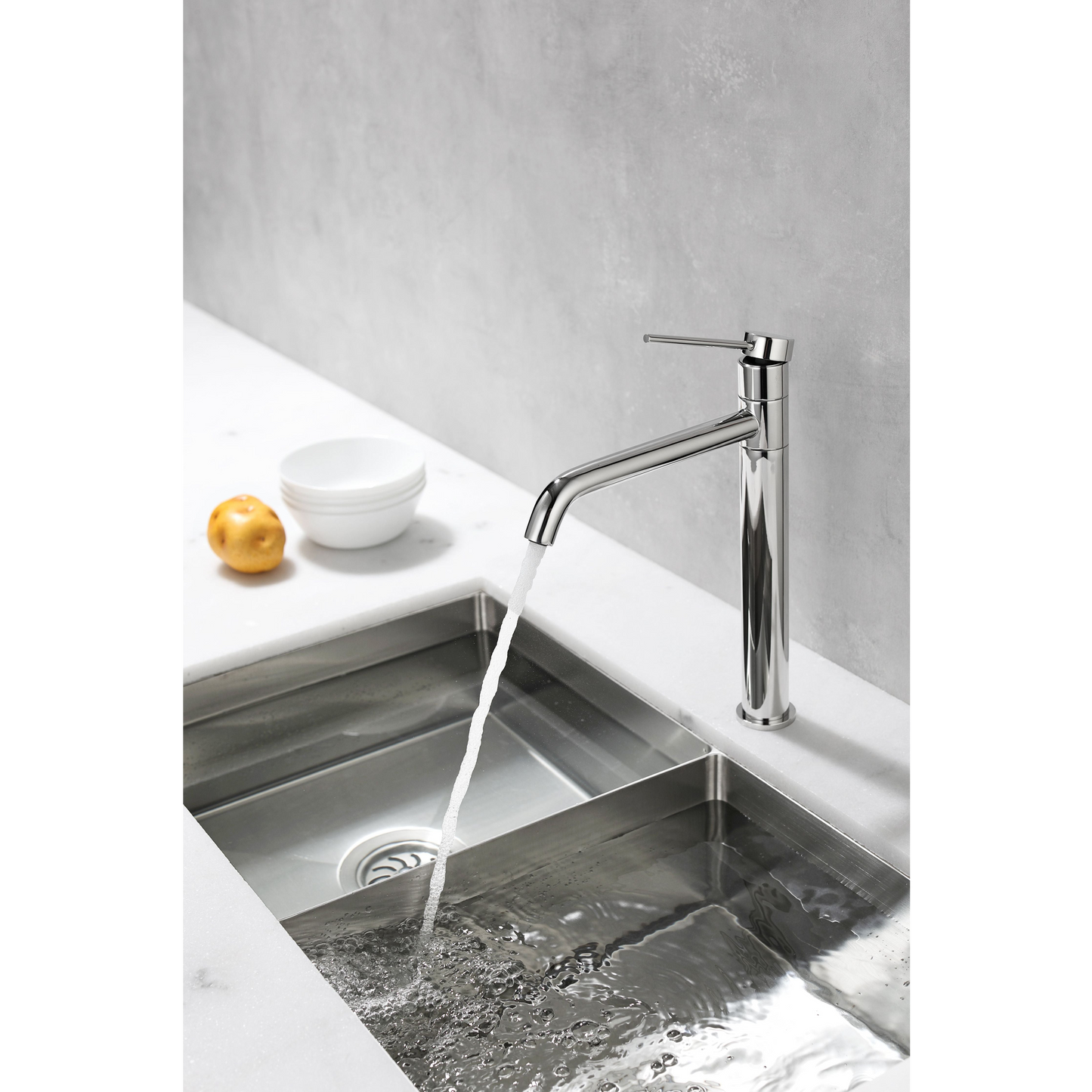 Kitchen faucet w/adjustable faucet - Polished (chrome)