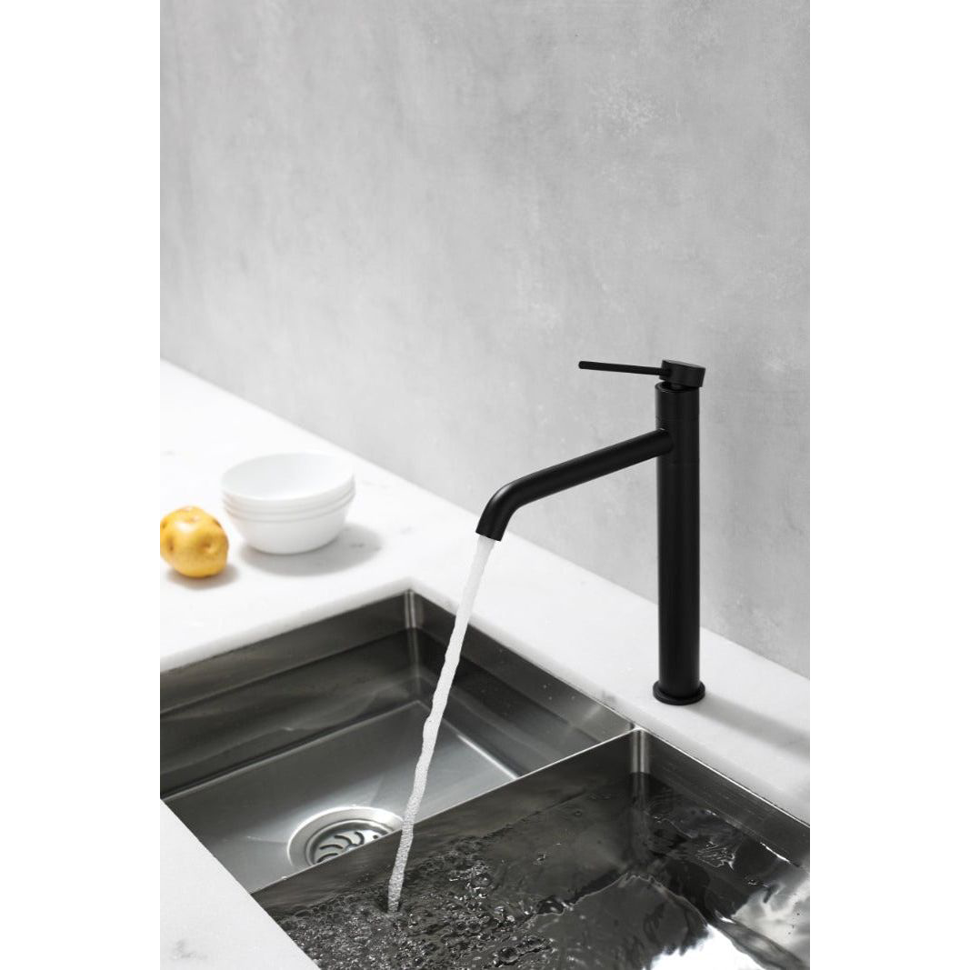 Kitchen faucet w/adjustable faucet - Black