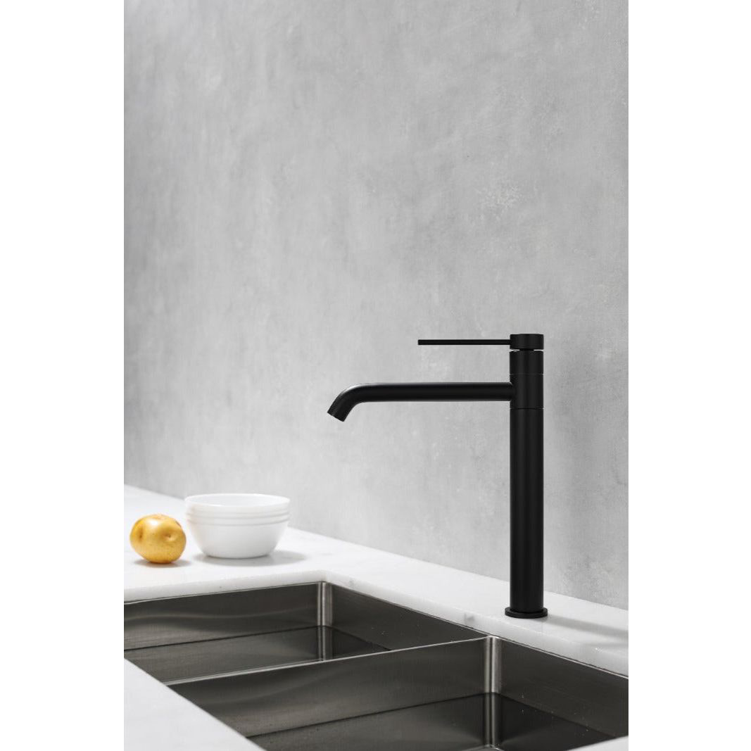 Kitchen faucet w/adjustable faucet - Black