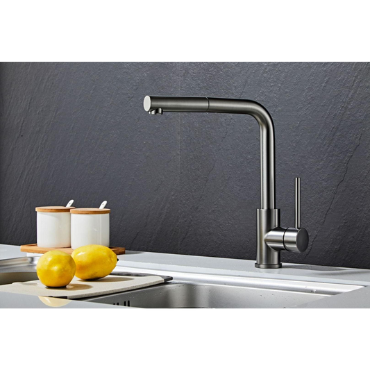 Kitchen faucet with pull-out - Gun metal