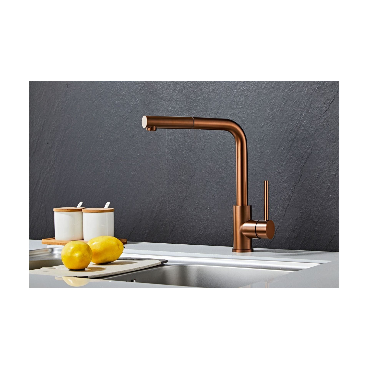 Kitchen tap with pull-out - Copper