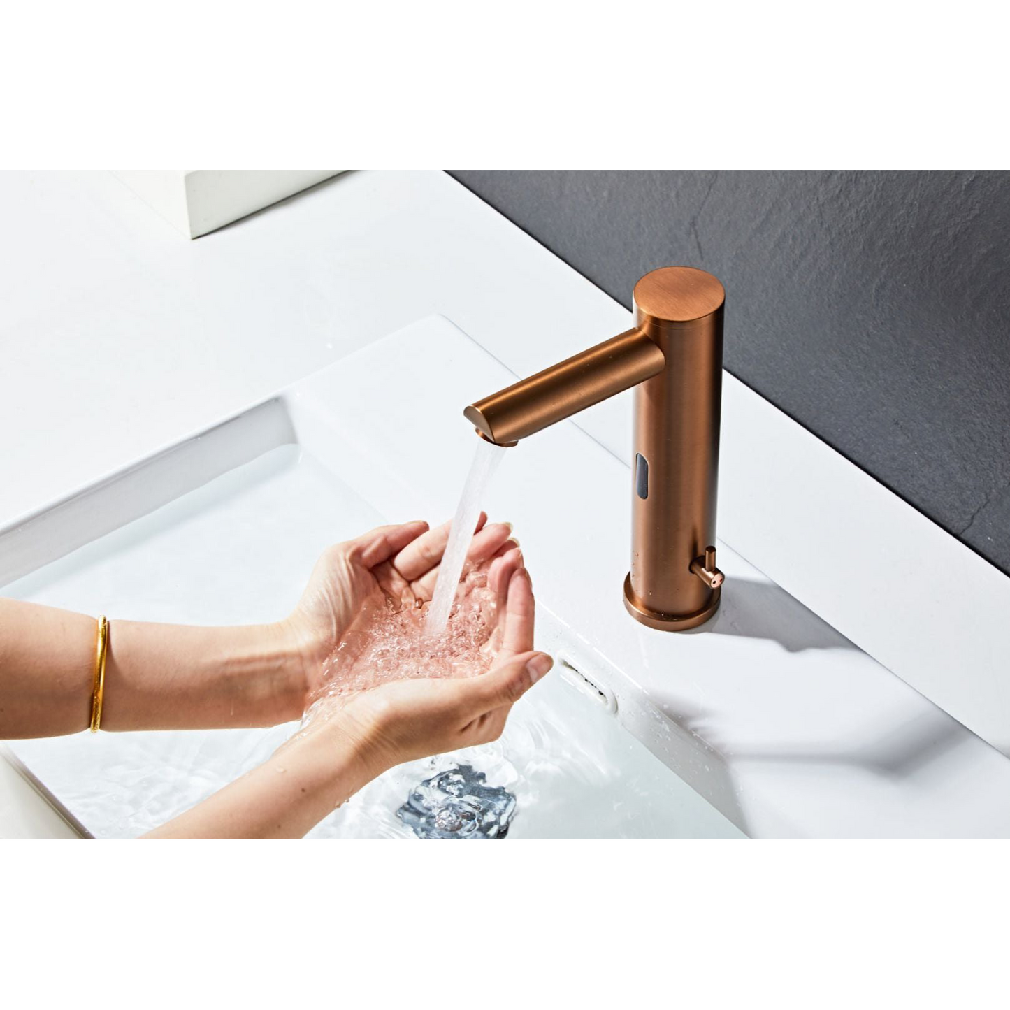 Washbasin fitting w/sensor - Copper