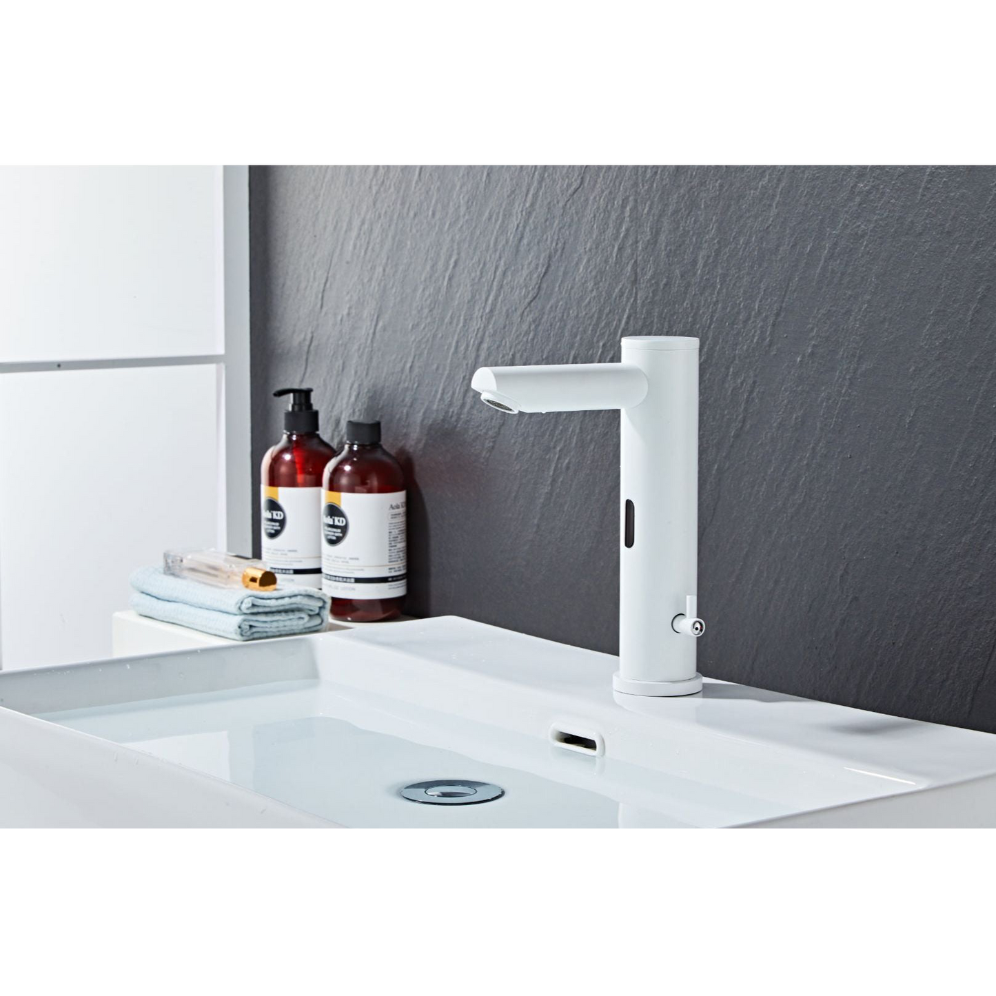 washbasin fitting w/sensor - Matt white