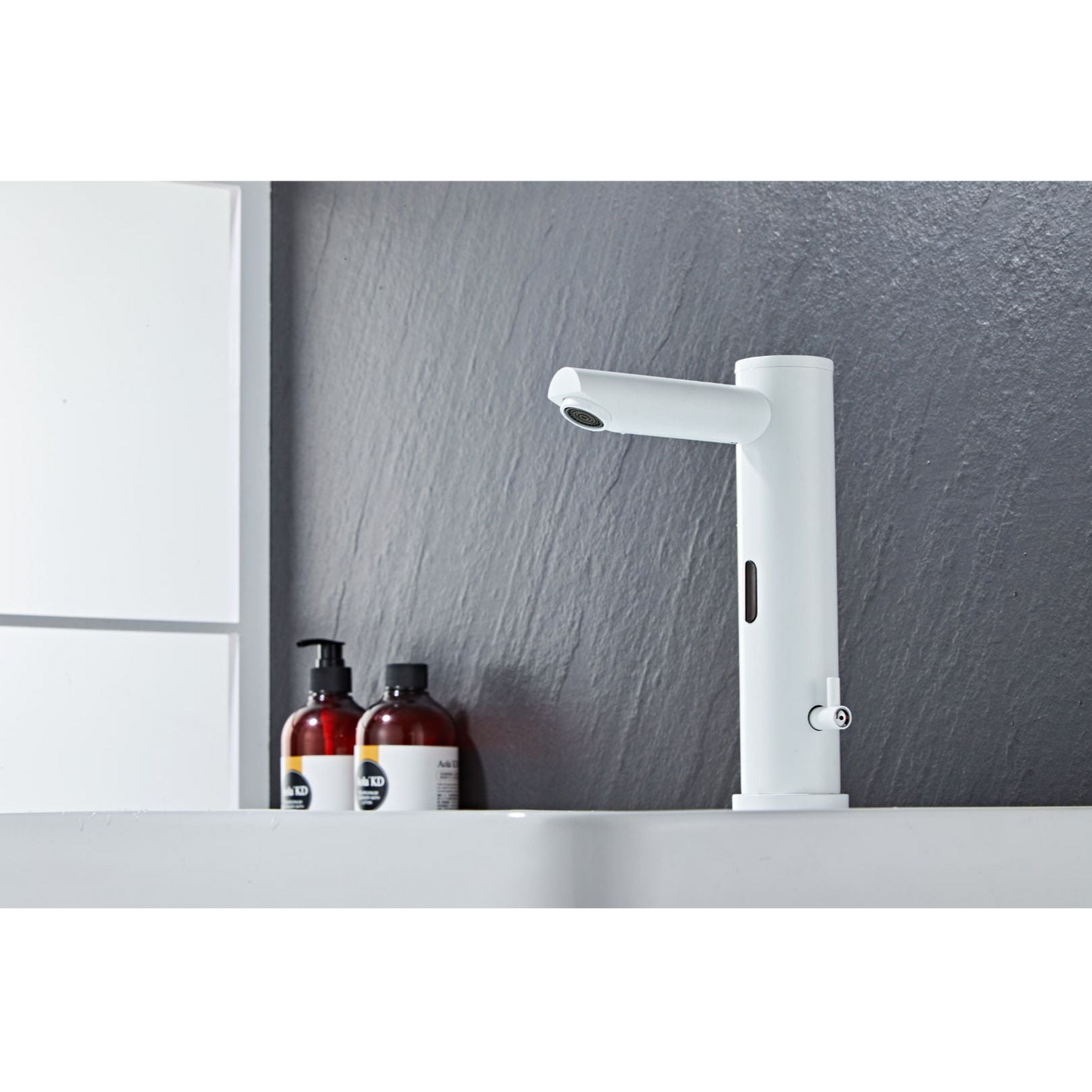 washbasin fitting w/sensor - Matt white