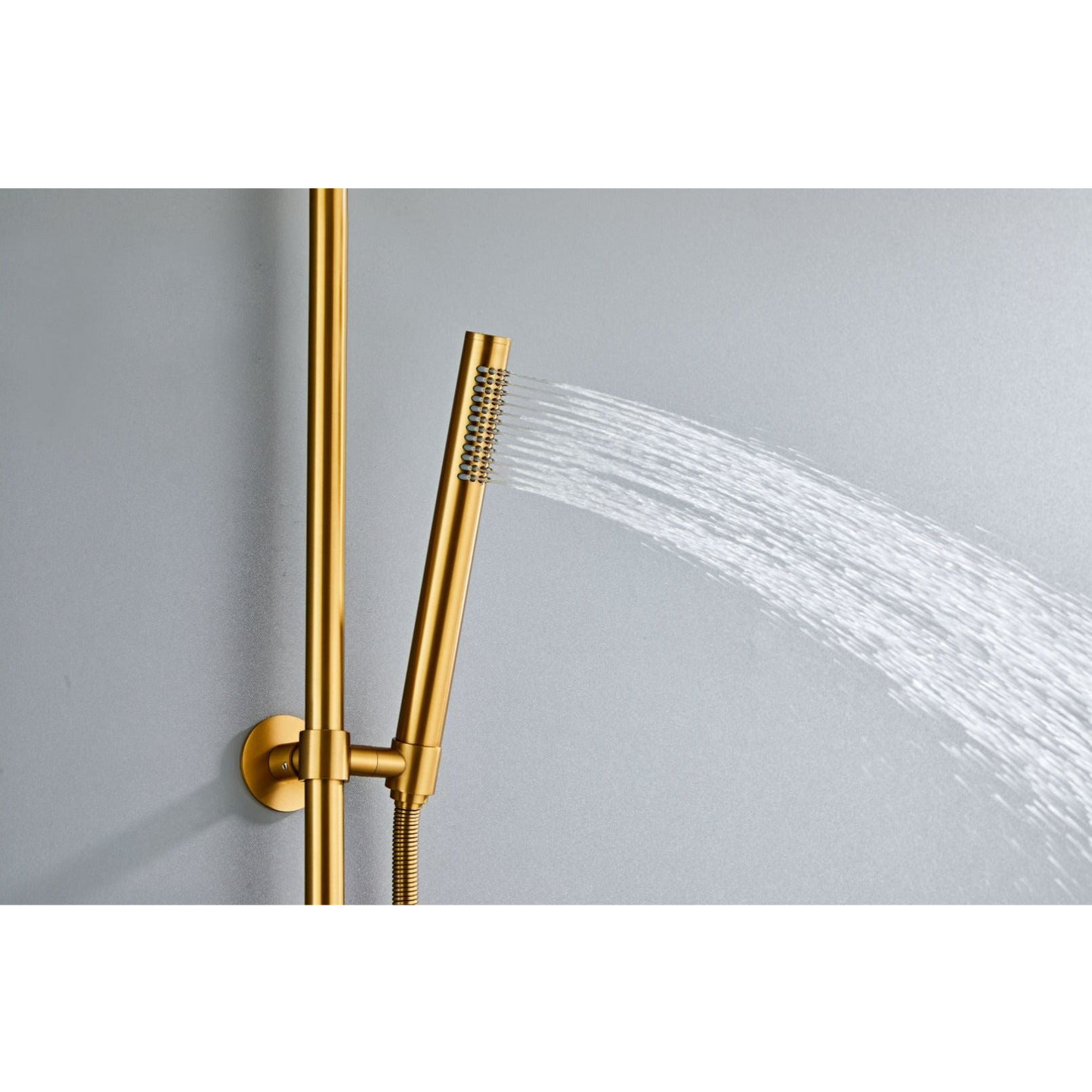 Outdoor shower set w/heat regulation - Gold