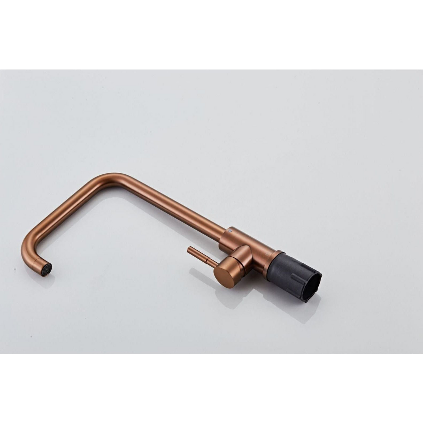 Kitchen faucet w/angled spout - Copper