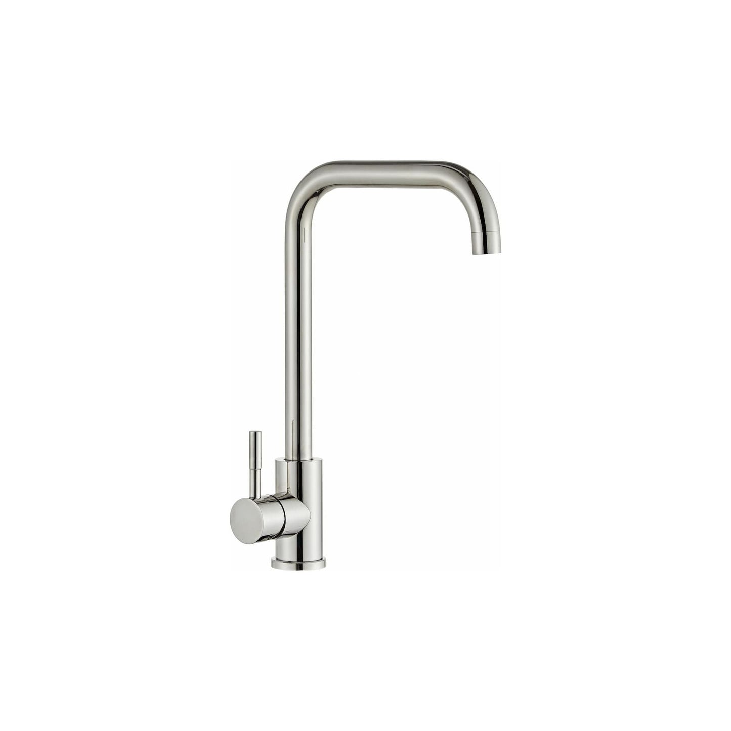 Kitchen faucet w/angled spout - Polished (chrome)