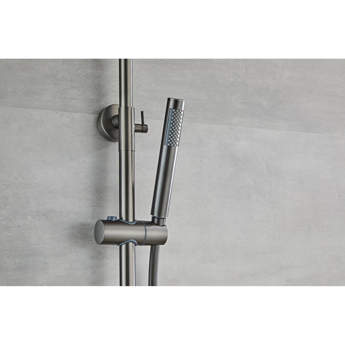 Shower set with thermostatic mixer - Gun metal