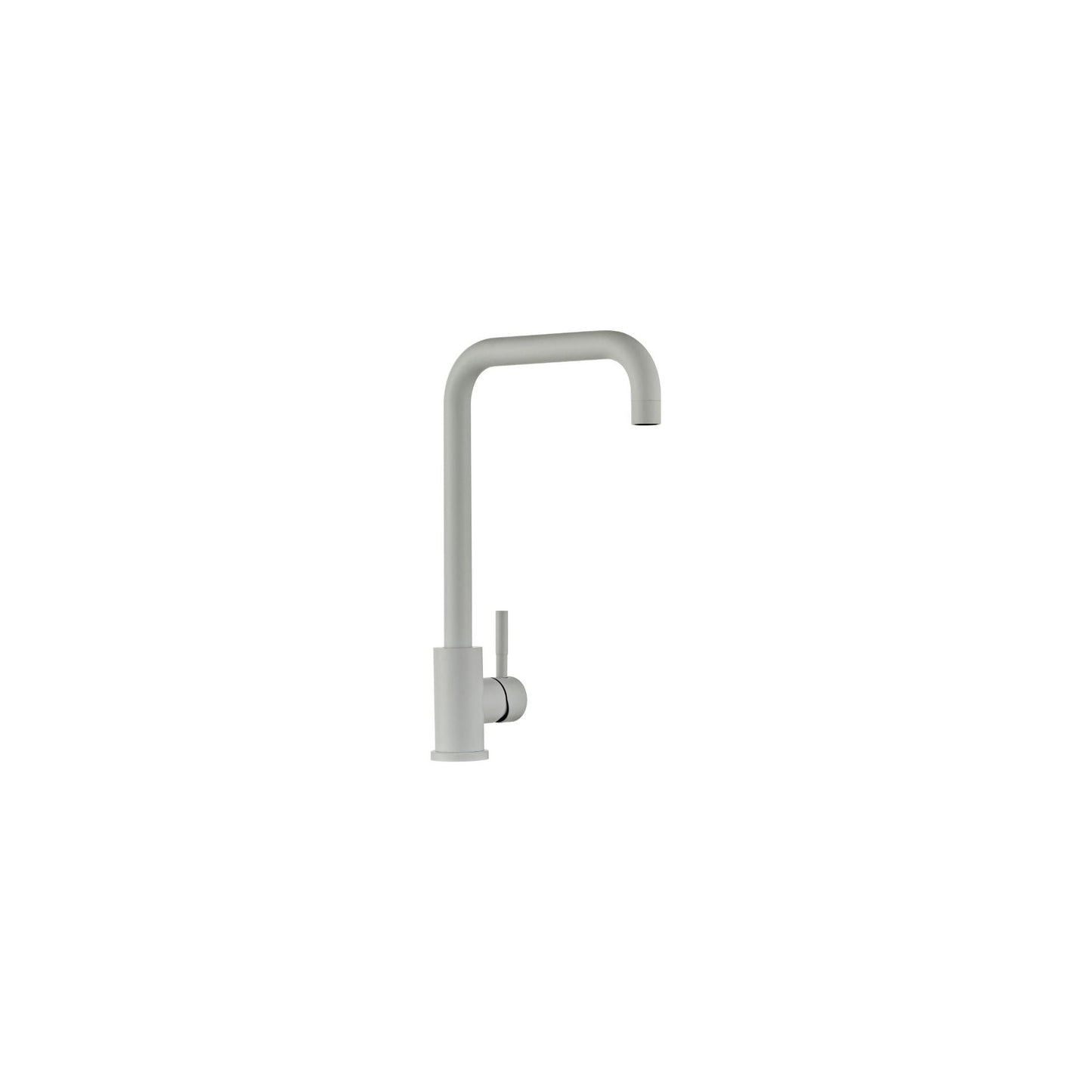 Kitchen faucet w/angled spout - Matt white