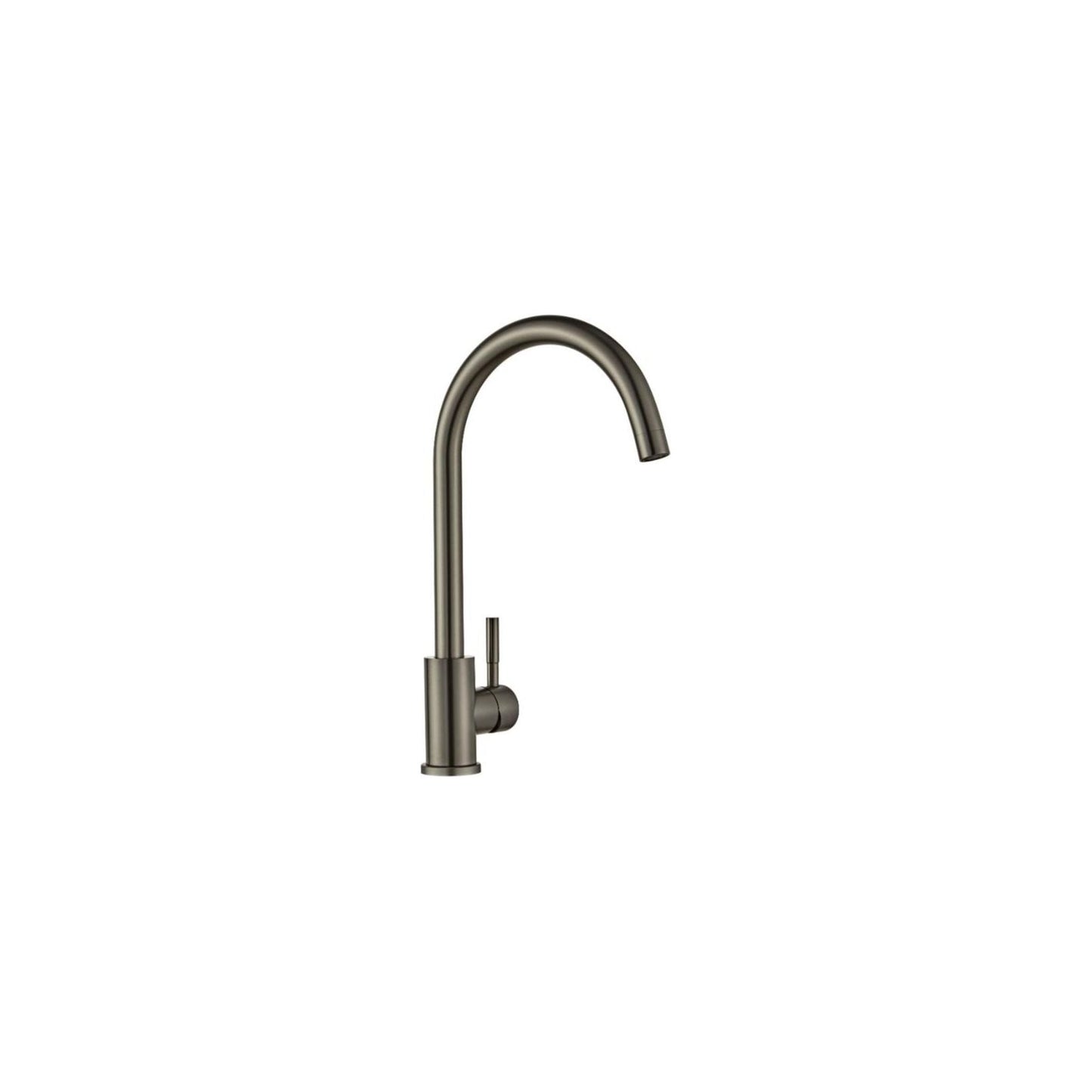 Kitchen faucet w/curved spigot - Gun metal